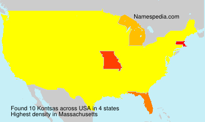 Surname Kontsas in USA Surname Kontsas in USA