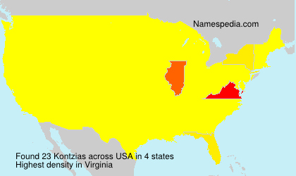 Surname Kontzias in USA