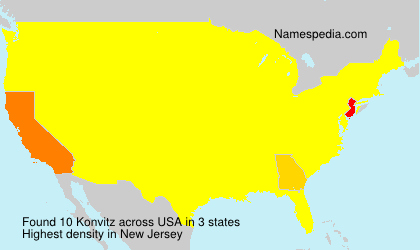 Surname Konvitz in USA Surname Konvitz in USA