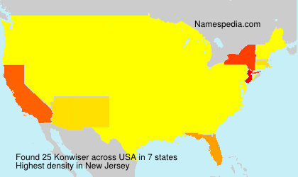 Surname Konwiser in USA Surname Konwiser in USA