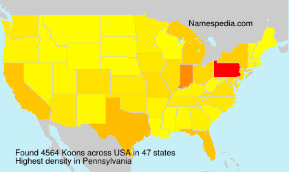 Surname Koons in USA Surname Koons in USA