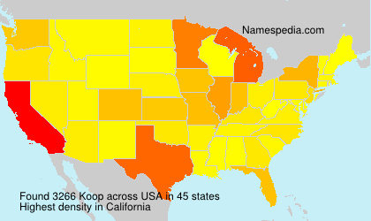 Surname Koop in USA Surname Koop in USA
