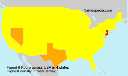 Surname Kooro in USA