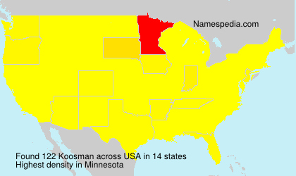 Surname Koosman in USA Surname Koosman in USA