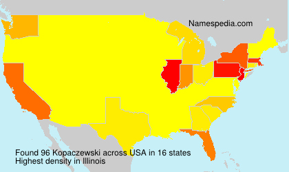 Surname Kopaczewski in USA Surname Kopaczewski in USA