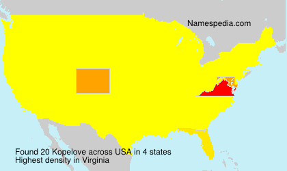Surname Kopelove in USA Surname Kopelove in USA