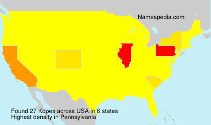 Surname Kopes in USA Surname Kopes in USA
