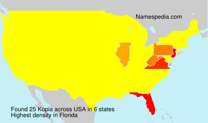 Surname Kopia in USA Surname Kopia in USA