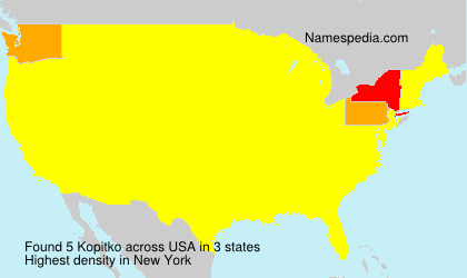 Surname Kopitko in USA Surname Kopitko in USA