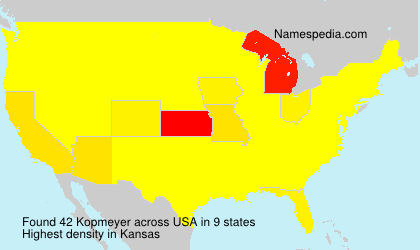 Surname Kopmeyer in USA Surname Kopmeyer in USA