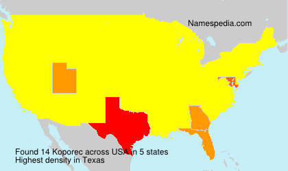Surname Koporec in USA Surname Koporec in USA
