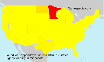 Surname Koppendrayer in USA Surname Koppendrayer in USA