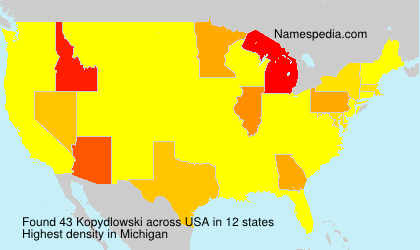 Surname Kopydlowski in USA Surname Kopydlowski in USA