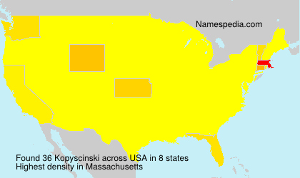 Surname Kopyscinski in USA Surname Kopyscinski in USA