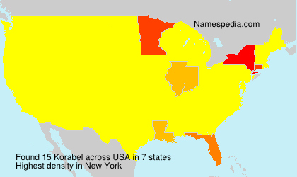Surname Korabel in USA Surname Korabel in USA