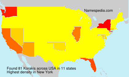 Surname Korakis in USA Surname Korakis in USA