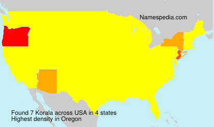 Surname Korala in USA Surname Korala in USA