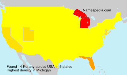 Surname Korany in USA Surname Korany in USA