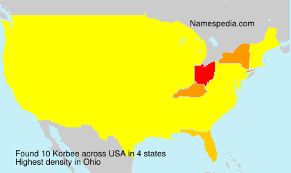 Surname Korbee in USA Surname Korbee in USA