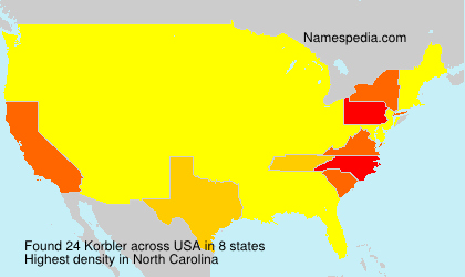 Surname Korbler in USA Surname Korbler in USA