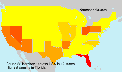 Surname Korcheck in USA Surname Korcheck in USA