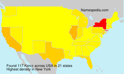 Surname Korcz in USA Surname Korcz in USA