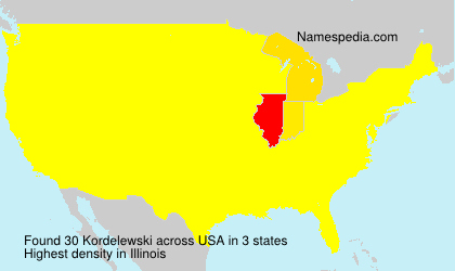 Surname Kordelewski in USA