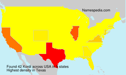 Surname Kordi in USA Surname Kordi in USA