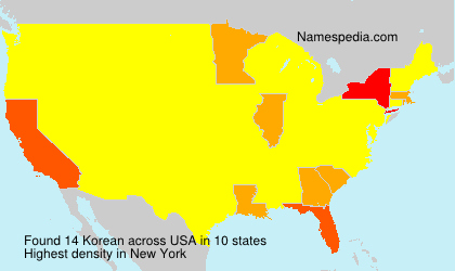 Surname Korean in USA Surname Korean in USA