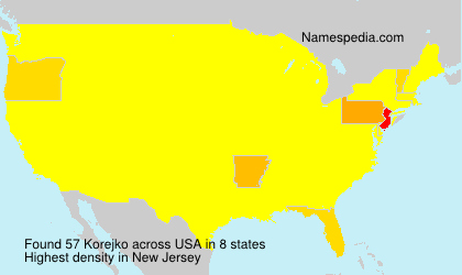 Surname Korejko in USA Surname Korejko in USA