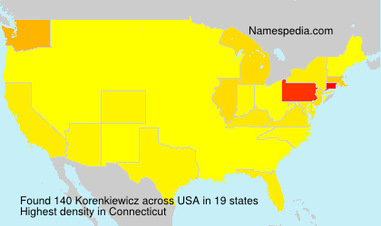 Surname Korenkiewicz in USA Surname Korenkiewicz in USA