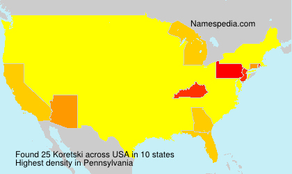 Surname Koretski in USA Surname Koretski in USA