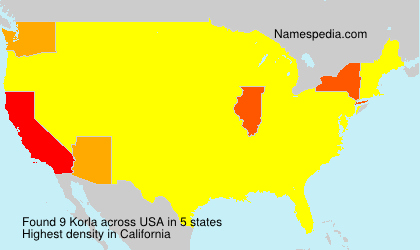 Surname Korla in USA Surname Korla in USA