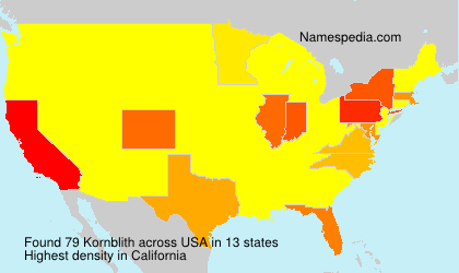 Surname Kornblith in USA Surname Kornblith in USA