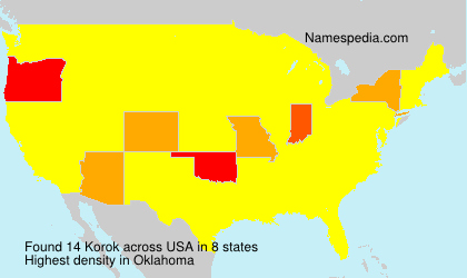 Surname Korok in USA Surname Korok in USA