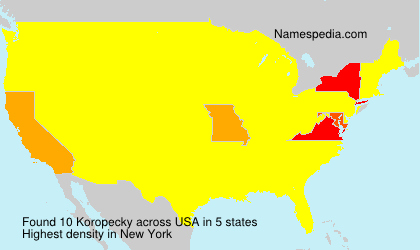Surname Koropecky in USA Surname Koropecky in USA