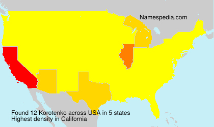 Surname Korotenko in USA Surname Korotenko in USA