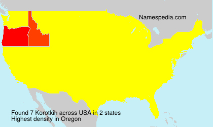 Surname Korotkih in USA Surname Korotkih in USA