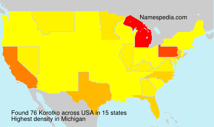 Surname Korotko in USA Surname Korotko in USA