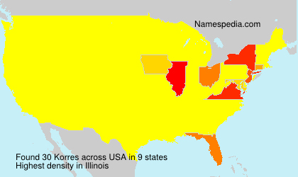 Surname Korres in USA Surname Korres in USA