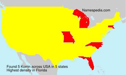 Surname Korrin in USA Surname Korrin in USA