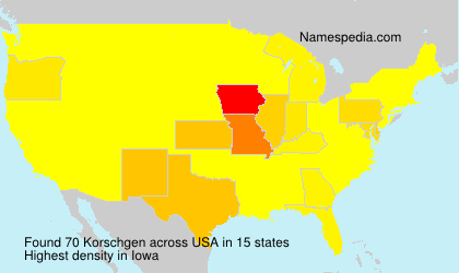 Surname Korschgen in USA Surname Korschgen in USA
