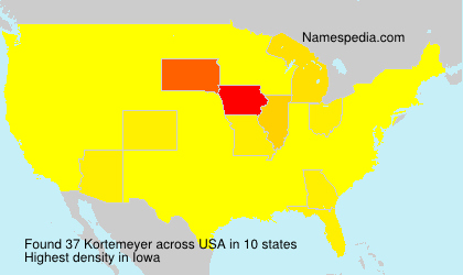 Surname Kortemeyer in USA