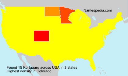 Surname Kortgaard in USA Surname Kortgaard in USA