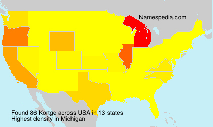 Surname Kortge in USA Surname Kortge in USA