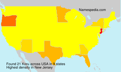 Surname Koru in USA Surname Koru in USA