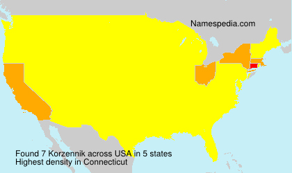 Surname Korzennik in USA Surname Korzennik in USA
