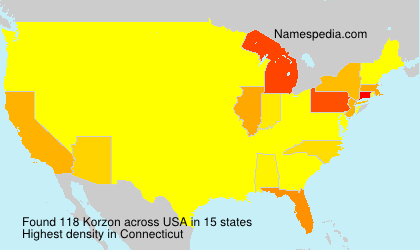 Surname Korzon in USA Surname Korzon in USA