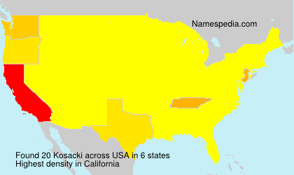 Surname Kosacki in USA