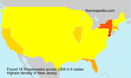Surname Kosakowska in USA
